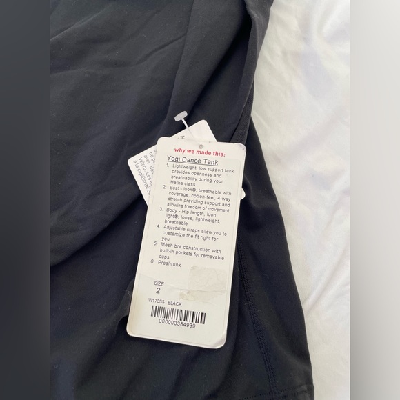 NWT Lululemon Womens Size 2 Yogi Dance Tank - Picture 4 of 5